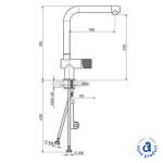 Baterija za sudoperu st. S2 B&G - 238301BG ROSAN - Slika 2